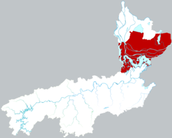 Location of Yuanjiang City within Yiyang