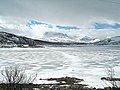 Het bevroren Strandavatnet, Strønde, Hol Kommune