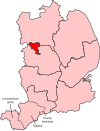 Locator map of Lincoln constituency in Lincolnshire from 2024