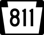 Pennsylvania Route 811 marker