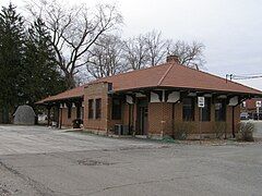 New York Central Passenger Depot, Chesterton, Indiana (trackside)