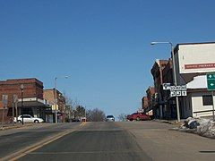 Intersection with WIS 82 and WIS 33 in Hillsboro