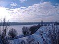 The Donauried in winter near Dillingen an der Donau