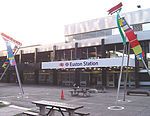 The entrance to Euston station