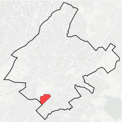 Location within Athens