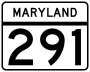 Maryland Route 291 marker