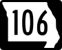 Route 106 marker