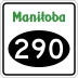 Provincial Road 290 marker