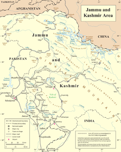 The United Nations map of the Line of Control