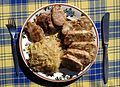 Image 2Vepřo-knedlo-zelo (Roast pork with dumplings and sauerkraut) (from Czech cuisine)