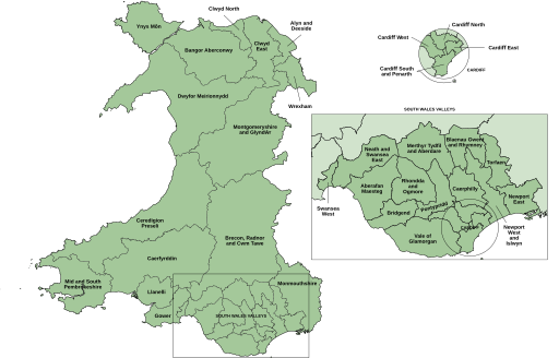 File:Wales2023Constituencies labelled map.svg