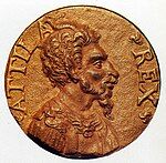 Atilla bronze coin.