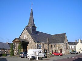 The church of Saint-Victeur, in Levaré