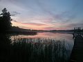 Gilius lake at a summer evening