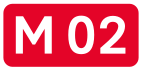 Highway M02 shield}}