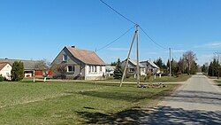 One of the streets in Minaičiai