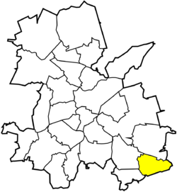 Location of Kłokocin within Rybnik