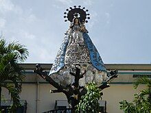 A large outdoor copy of the image on the shrine grounds