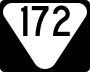 State Route 172 marker