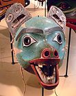 A Haida wolf mask, 1880.