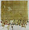 The 'Tyninghame' copy of the Declaration from 1320 A.D.