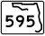 State Road 595 and County Road 595 marker