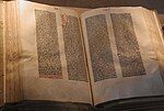 Gutenberg Bible is displayed by the United States Library of Congress.