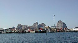 View of the Husøya harbour