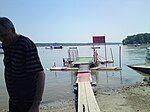 Landing point for ferry crossing on Zemun side.