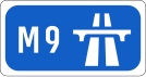 M9 motorway shield}}