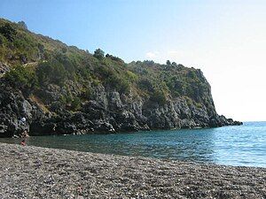 Lentiscella beach in Marina di Camerota