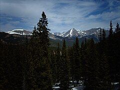 View of Mt. Aetna north of the pass