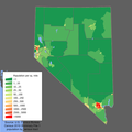 Image 11Population density map of Nevada (from Nevada)