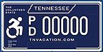 Tennessee disabled plate 2023