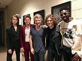 Tempt backstage with Jon Bon Jovi at Madison Square Garden