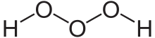 Structural formula of trioxidane