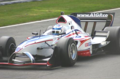 Robbie Kerr in the Team GB car at Brands Hatch.