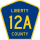 County Road 12A marker