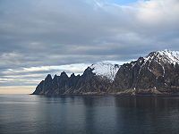 Ersfjorden and nearby mountains