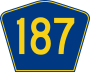 Highway 187 marker