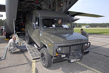 C-130 transporting a Honker