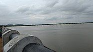 Top side view of sarala sagar dam