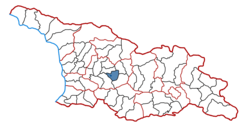 Location of the municipality within Georgia