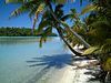 Motu Tapuaetai (english: One Foot Island), a popular picnic spot and destination for all lagoon cruises operating on Aituaki.