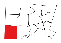 Location of Bear Creek Township in Chatham County