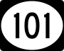 Highway 101 marker