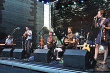 Performing at "Folk am Neckar" in Neckarelz, 2013