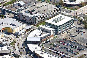 Aerial view of Kent, a suburb in the Seattle metropolitan area and the sixth-most populous city in Washington.