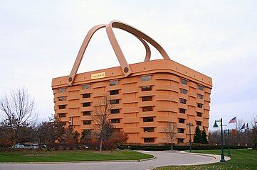 Irony – Headquarter of The Longaberger Company, Newark, Ohio, US, by NBBJ (1997)[49]