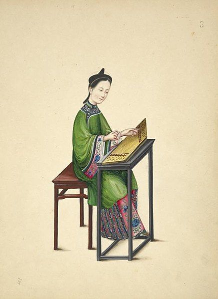 File:Playing a zheng.jpg